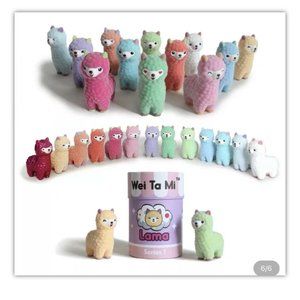 set of 3 Mini Emoji Alpaca Velveteen Figurines